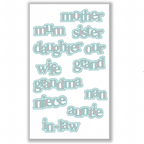 Julie Hickey Designs Hazel's Female Family Medley Dies ds-he-1076