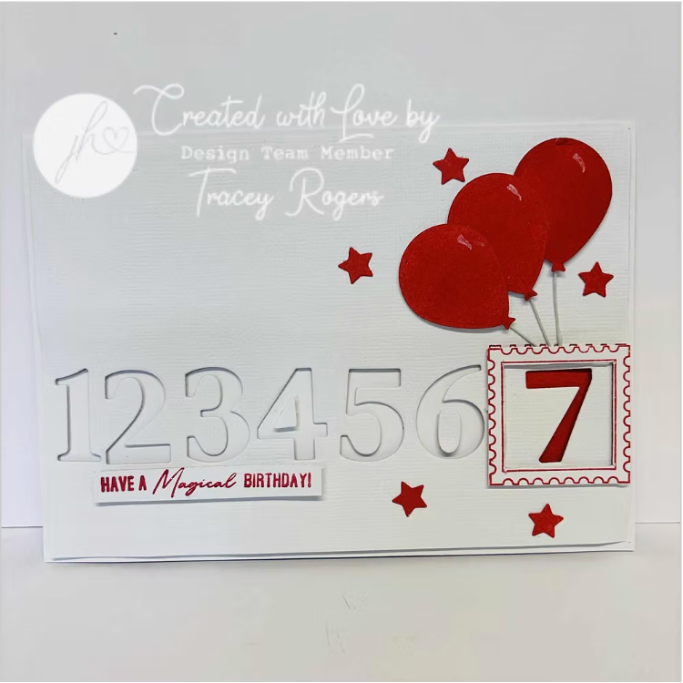 Julie Hickey Designs Hazel's Number Medley Dies ds-he-1073 balloons