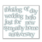 Julie Hickey Designs Hazel's Sentiment Medley 2 Dies ds-he-1068