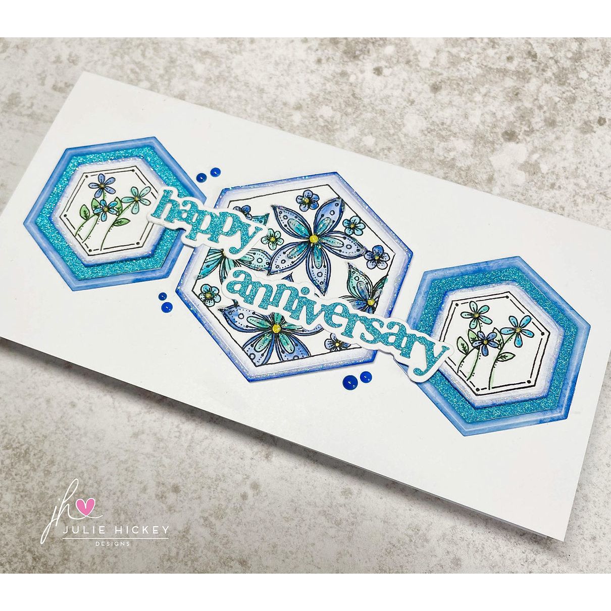 Julie Hickey Designs Hazel's Sentiment Medley 2 Dies ds-he-1068 anniversary