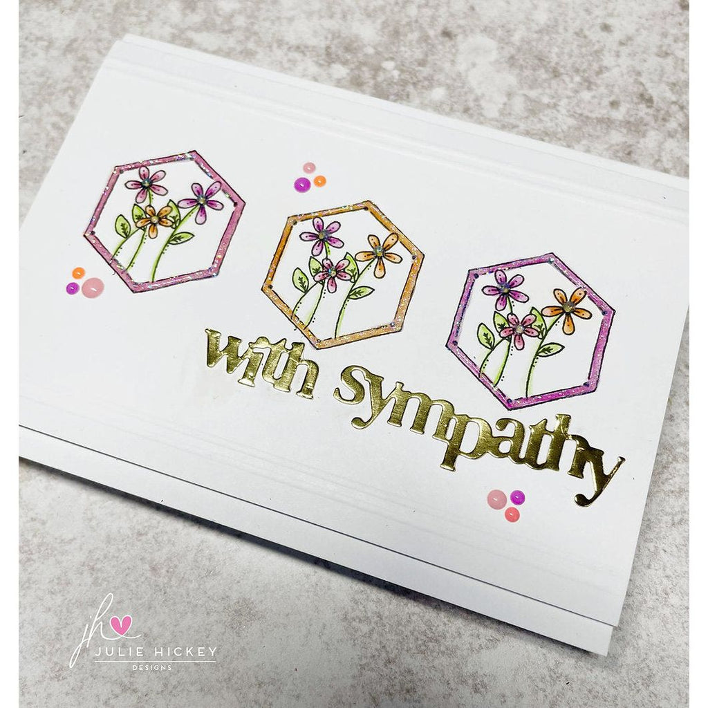 Julie Hickey Designs Hazel's Sentiment Medley 2 Dies ds-he-1068 sympathy