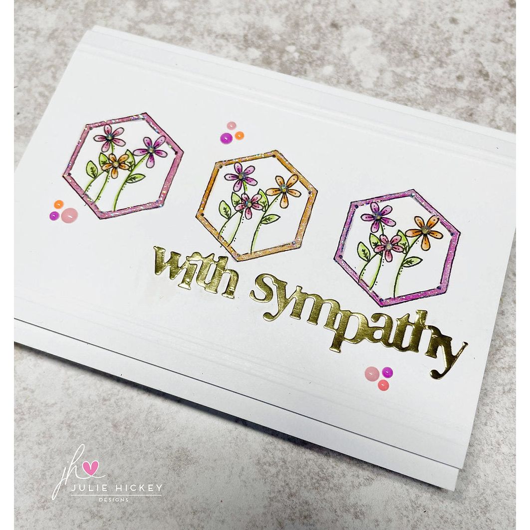 Julie Hickey Designs Hazel's Sentiment Medley 2 Dies ds-he-1068 sympathy