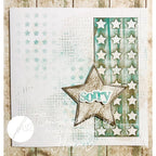 Julie Hickey Designs Hazel's Sentiment Medley 4 Dies ds-he-1072 stars