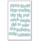 Julie Hickey Designs Hazel's Sentiment Medley 6 Dies ds-he-1078