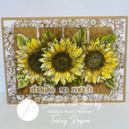 Julie Hickey Designs Hazel's Sentiment Medley 6 Dies ds-he-1078 sunflowers