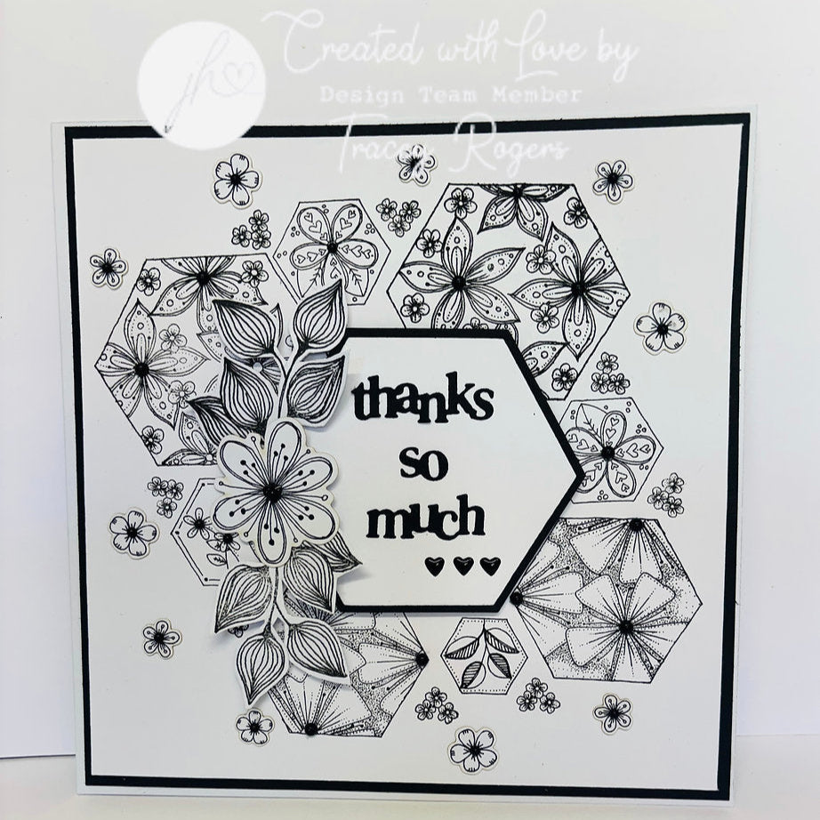 Julie Hickey Designs Hazel's Sentiment Medley 6 Dies ds-he-1078 thanks