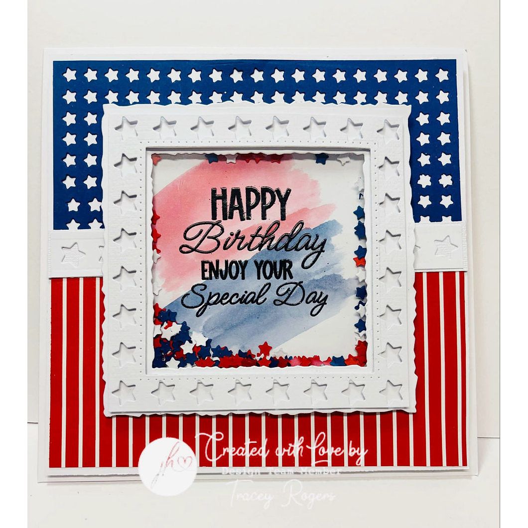 Julie Hickey Designs Hazel's Star Medley Dies ds-he-1070 happy birthday