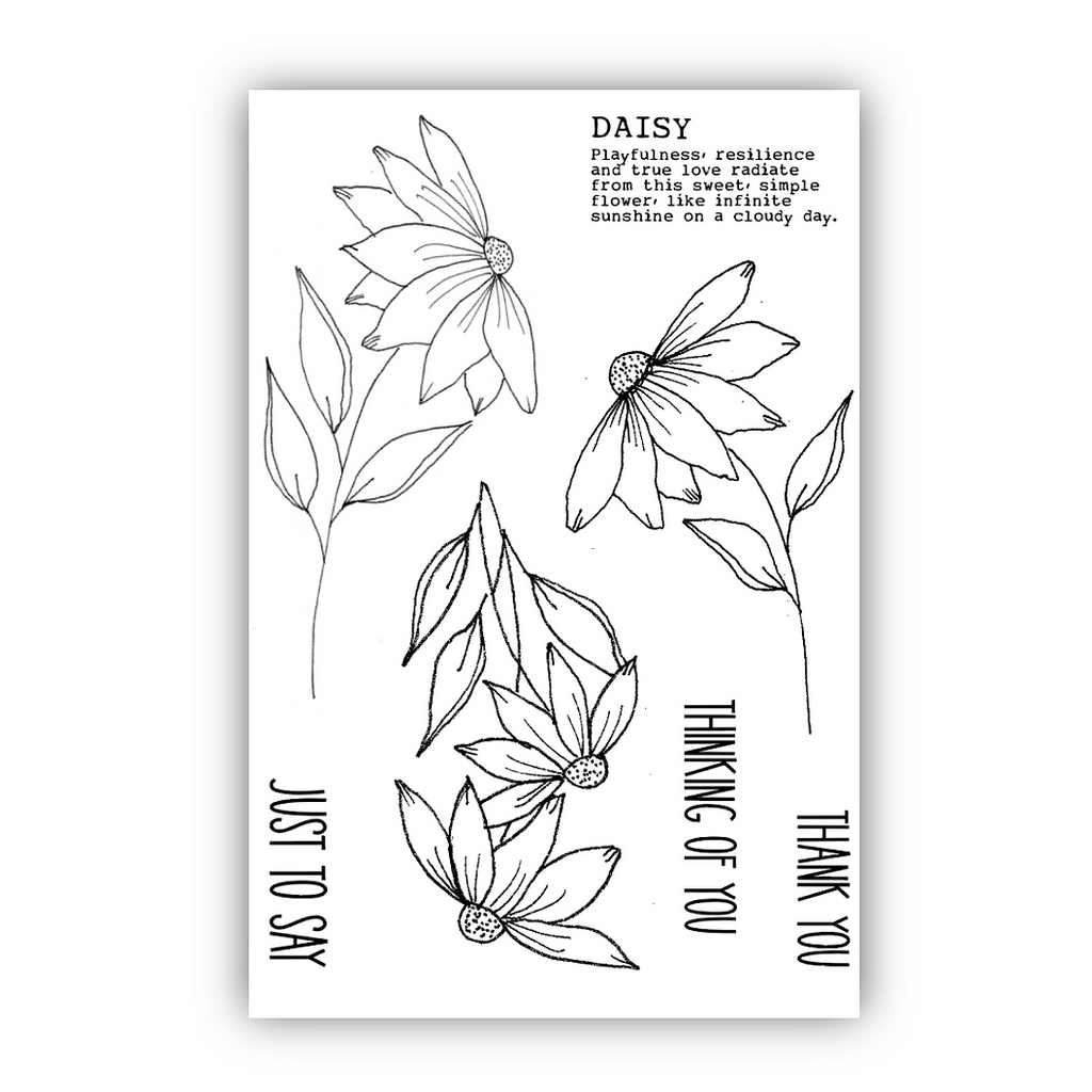 Julie Hickey Designs Just Daisies Clear Stamps jh1091