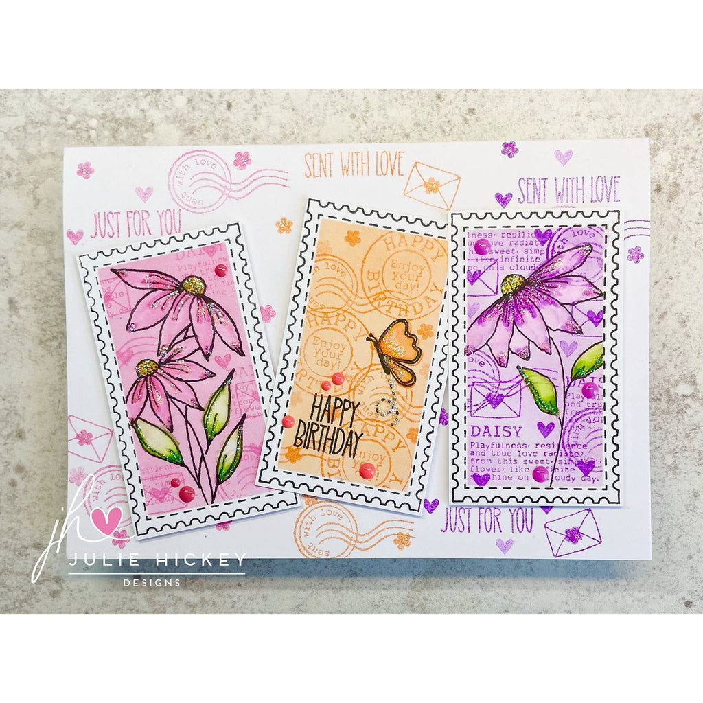 Julie Hickey Designs Just Daisies Clear Stamps jh1091 flowers