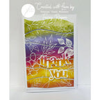 Julie Hickey Designs Medley of Leaves 5 Clear Stamps jh1084 thank you