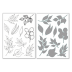 Julie Hickey Designs Medley of Leaves Clear Stamp and Die Set