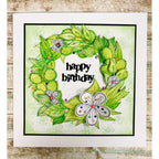 Julie Hickey Designs Medley of Leaves Clear Stamp and Die Set happy birthday