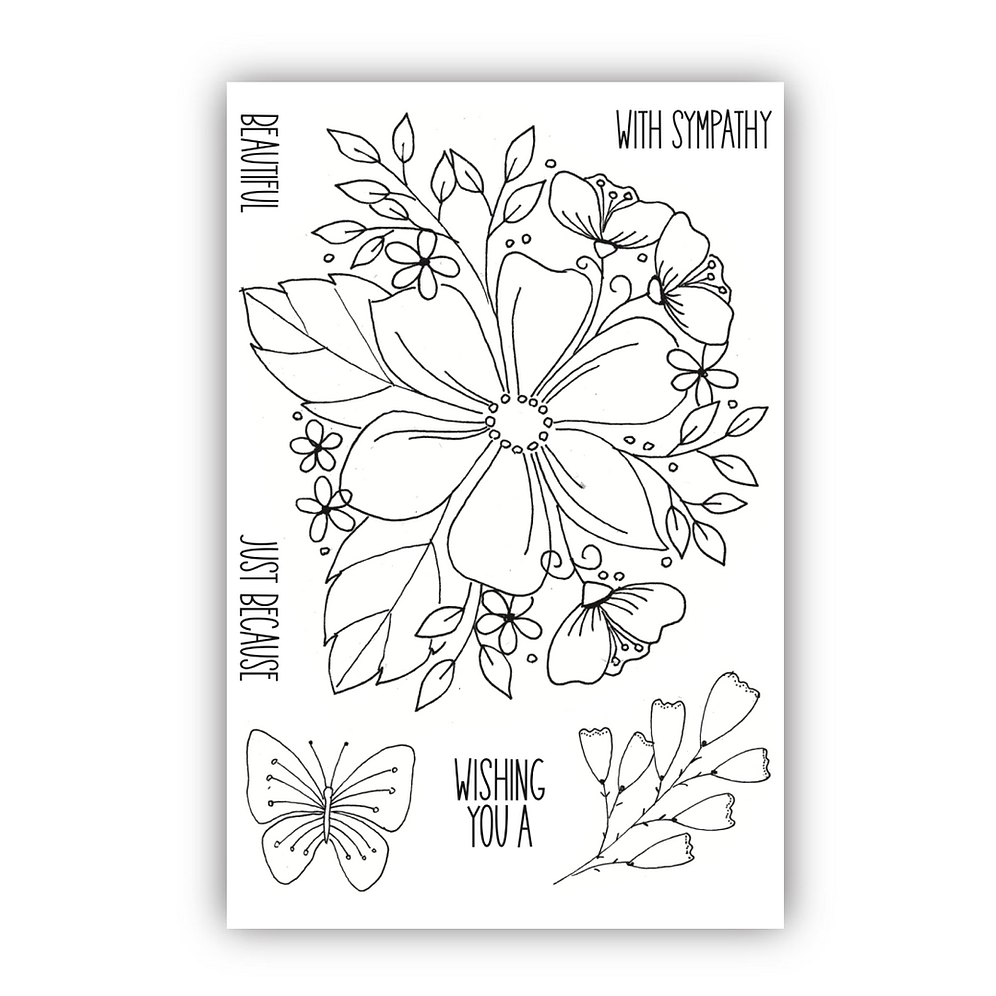Julie Hickey Designs Nature's Garden 5 Clear Stamps jh1102