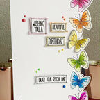Julie Hickey Designs Nature's Garden 5 Clear Stamps jh1102 butterfly