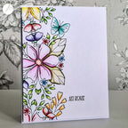 Julie Hickey Designs Nature's Garden 5 Clear Stamps jh1102 side