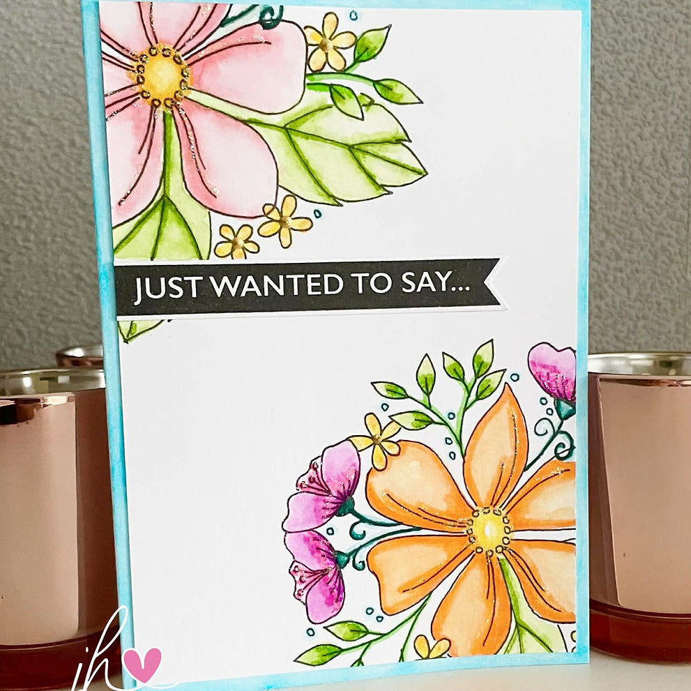 Julie Hickey Designs Nature's Garden 5 Clear Stamps jh1102 two