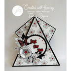Julie Hickey Designs Perfectly Pretty Blooms Clear Stamps jh1082 black and white