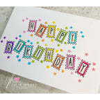 Julie Hickey Designs Postage and More Clear Stamps jh1090 rainbow