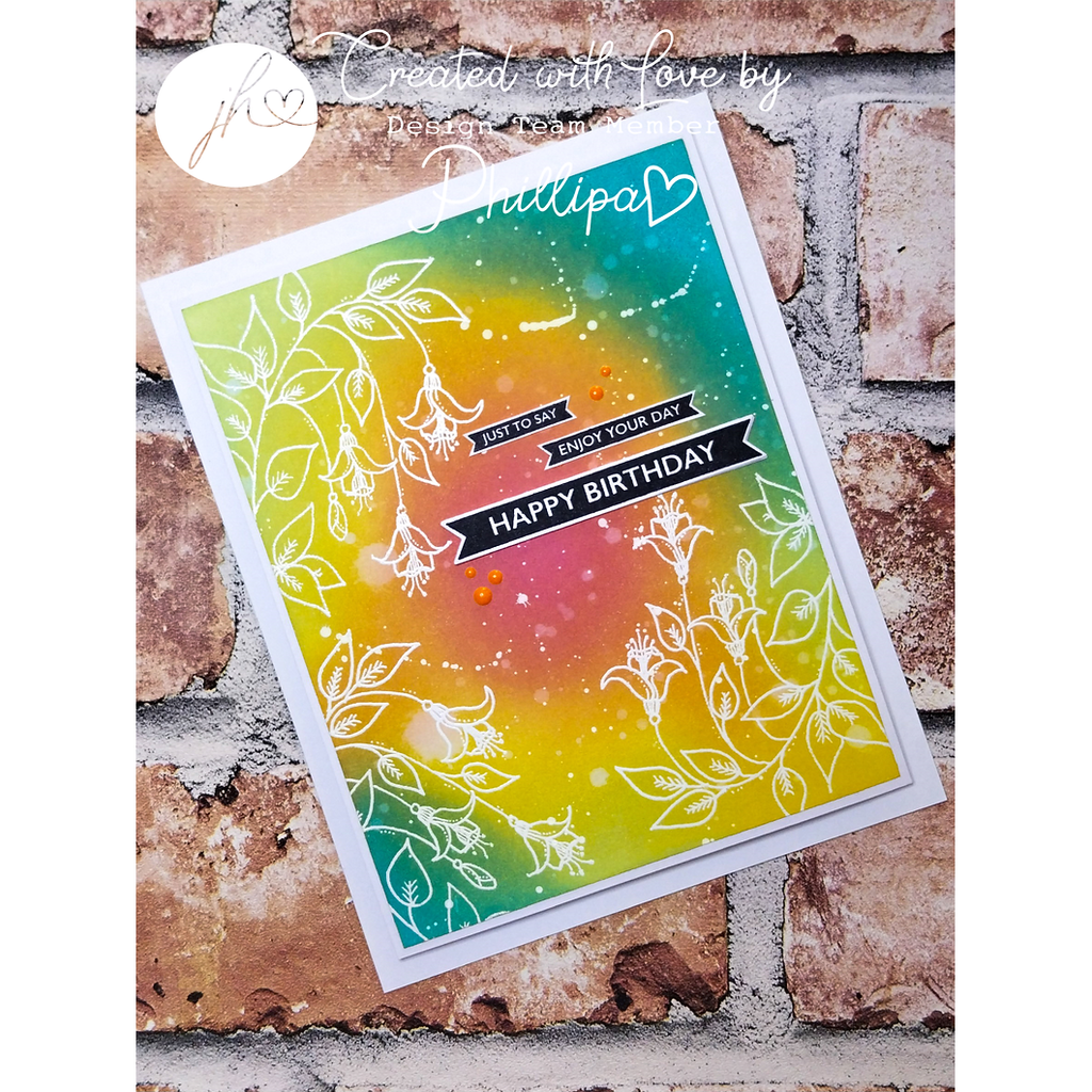 Julie Hickey Designs Sentiment Banners Clear Stamps jh1088 enjoy your day