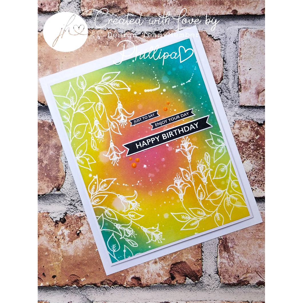 Julie Hickey Designs Sentiment Banners Clear Stamps jh1088 enjoy your day