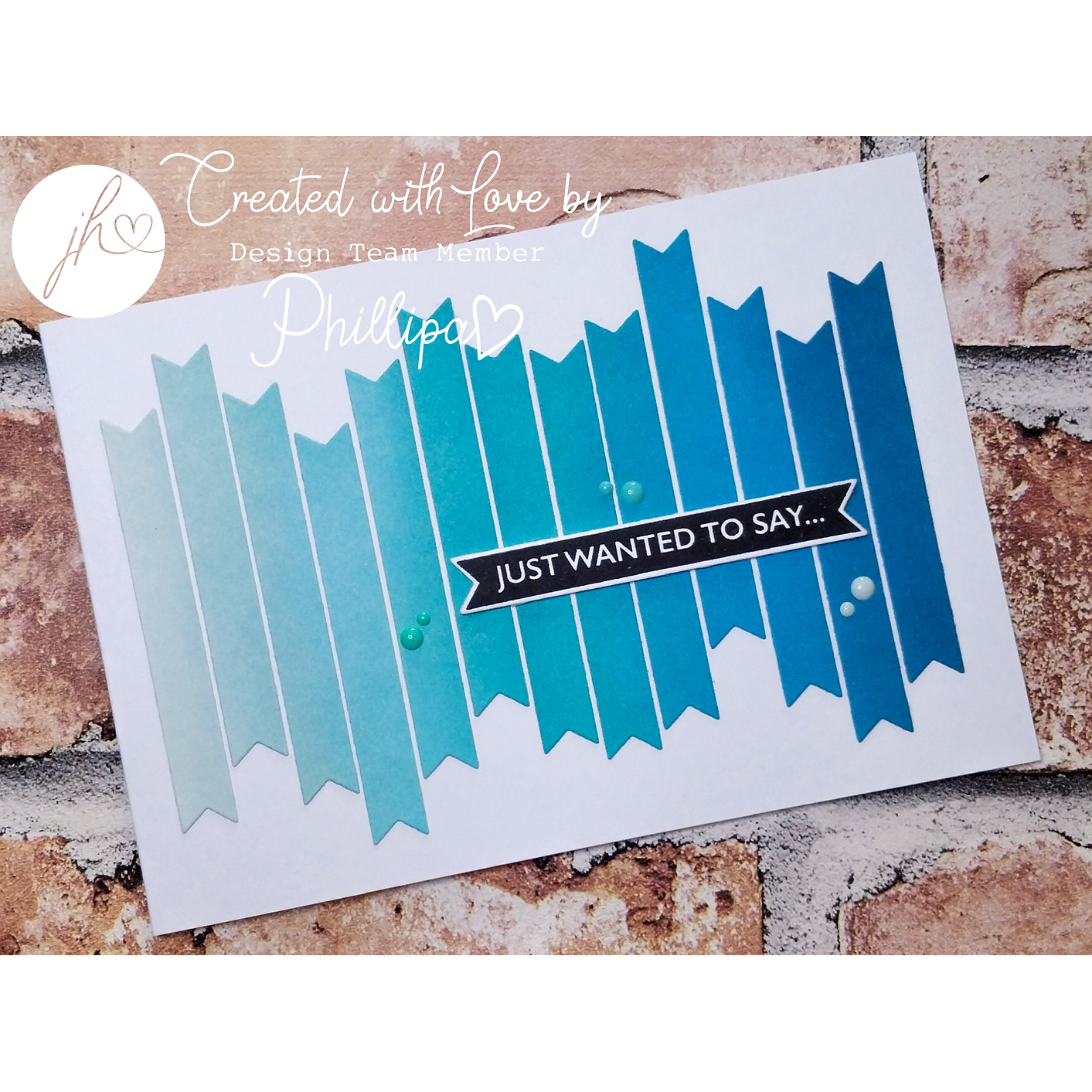 Julie Hickey Designs Sentiment Banners Clear Stamps jh1088 hi