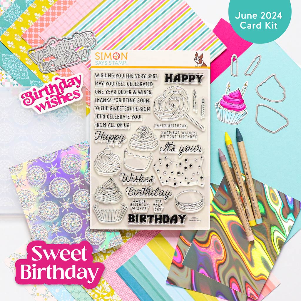 Simon Says Stamp Card Kit of the Month 2024 Subscription! June Start Date Sweet Birthday
