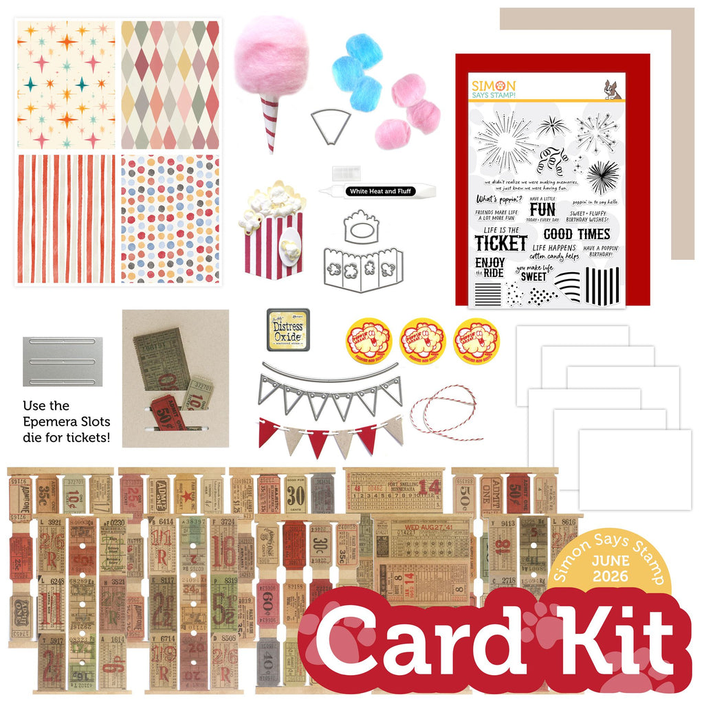 June 2026 Step Right Up Card Kit Flat lay