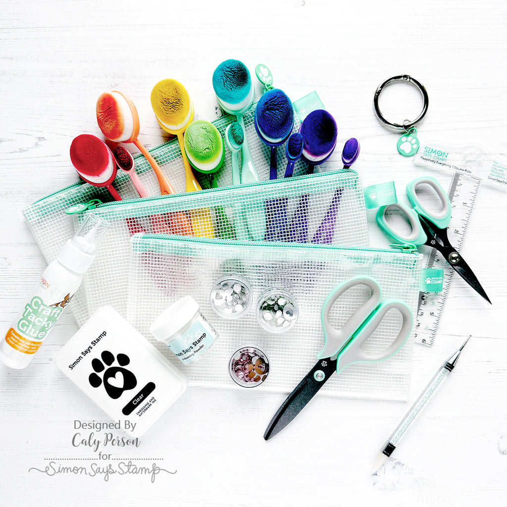 Simon Says Stamp Classic Color JUNIOR MESH ZIPPER BAG st0095