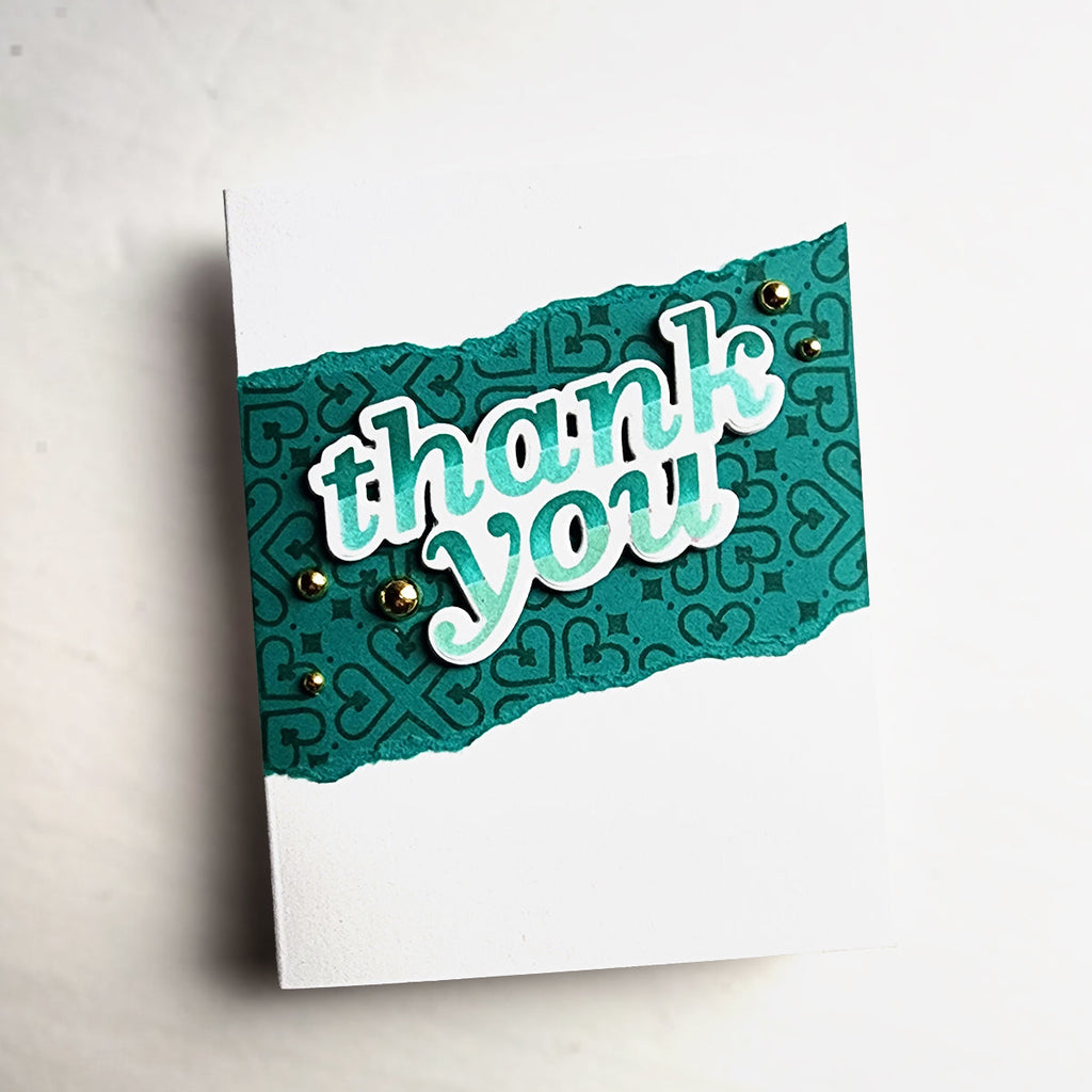 Simon Says Stamp Just My Type Friend Wafer Dies 1021sdc Sweetheart Thank You Card
