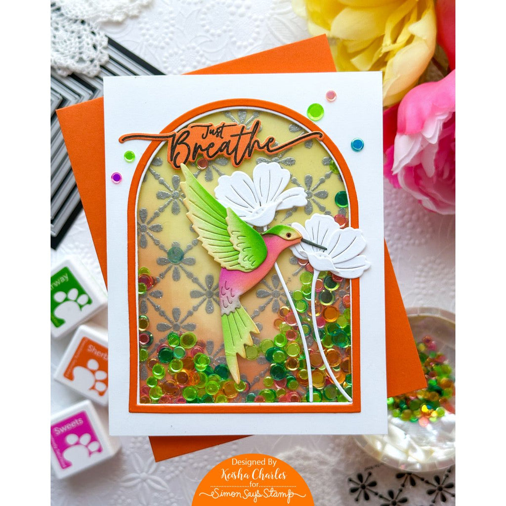 Simon Says Stamp Just Breathe Wafer Dies 1111sdc Sunny Vibes Just Breathe Card | color-code:ALT02
