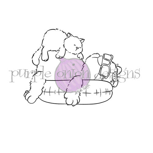 Purple Onion Designs Just Float Unmounted Cling Stamp pod5025