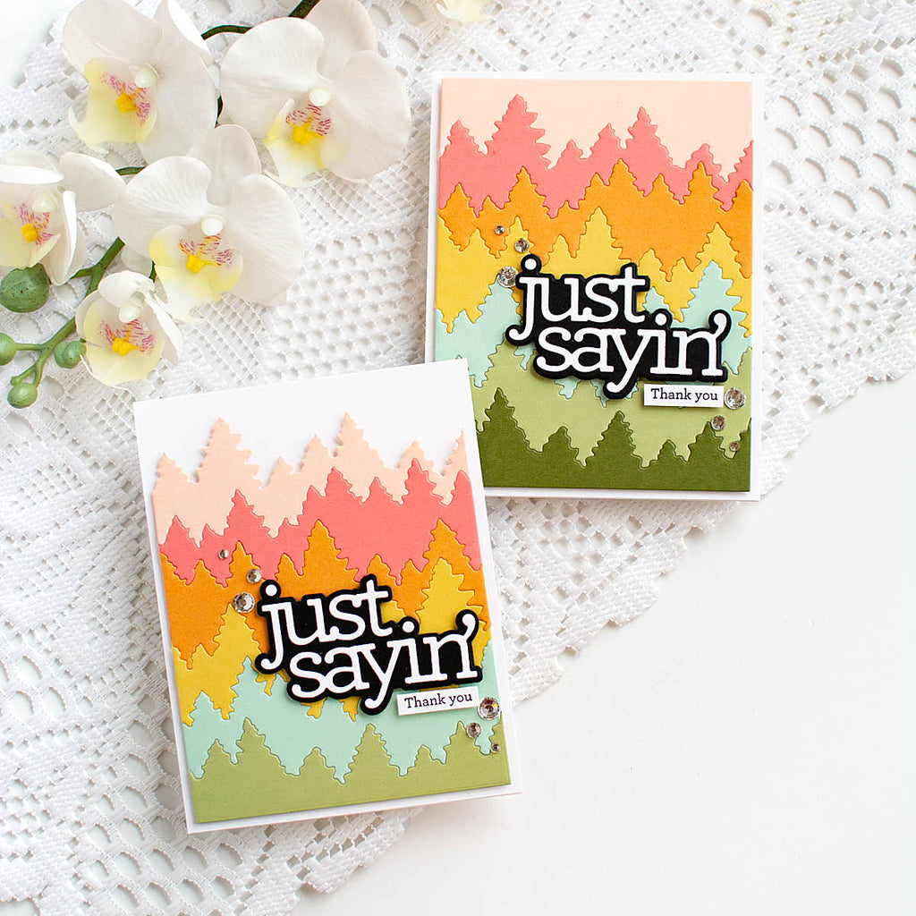 CZ Design Just Sayin Wafer Dies czd278c DieCember Just Sayin Cards | color-code:ALT05