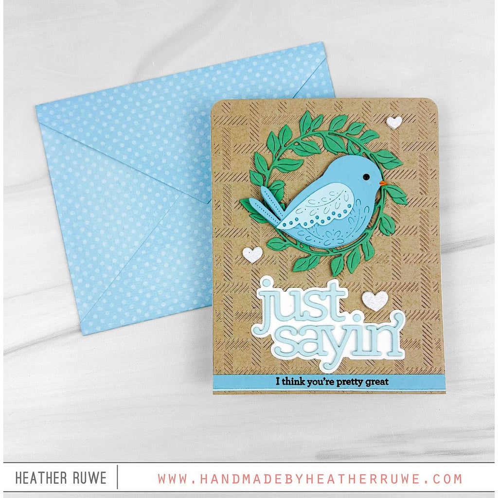 CZ Design Just Sayin Wafer Dies czd278c DieCember Just Sayin Card | color-code:ALT06