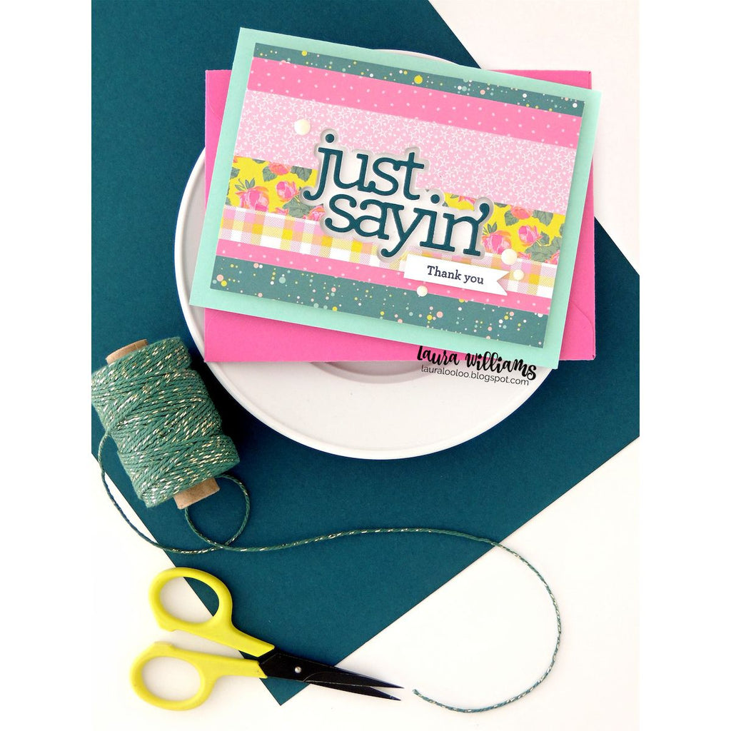 CZ Design Just Sayin Wafer Dies czd278c DieCember Just Sayin Card | color-code:ALT03