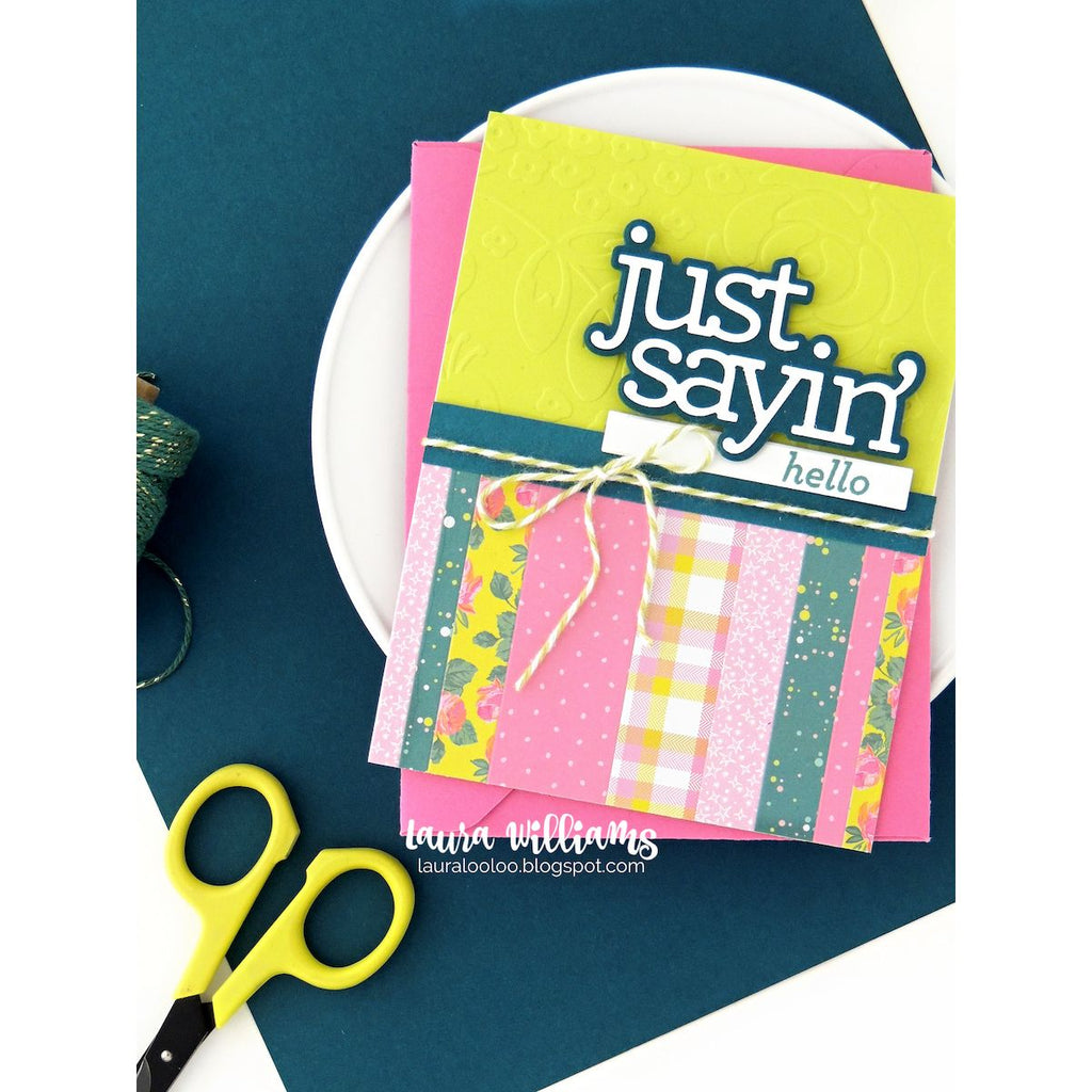 CZ Design Just Sayin Wafer Dies czd278c DieCember Just Sayin Card | color-code:ALT04