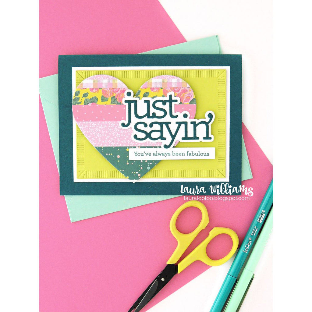 CZ Design Just Sayin Wafer Dies czd278c DieCember Just Sayin Card | color-code:ALT02