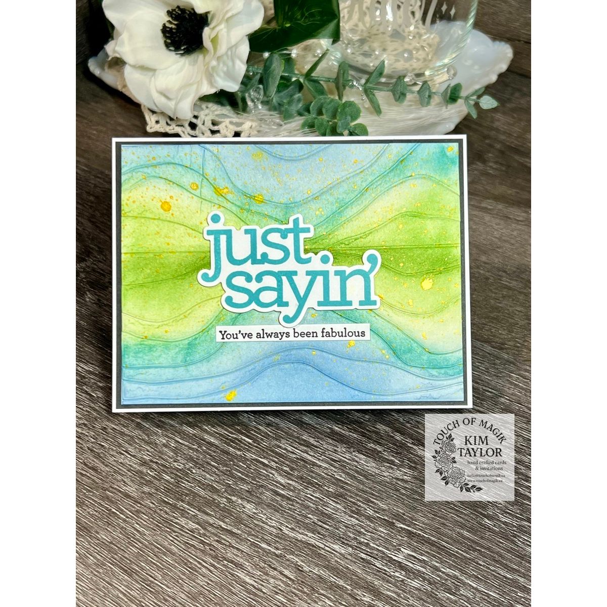 CZ Design Clear Stamps Just Sayin cz67c DieCember Just Sayin Card