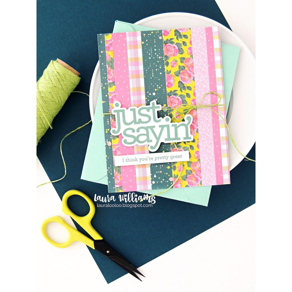 CZ Design Stamps and Dies Just Sayin set1124js DieCember Just Sayin Card | color-code:ALT06