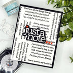 CZ Design Stamps and Dies Just a Note Notes set769jn Celebrate Just a Note Card