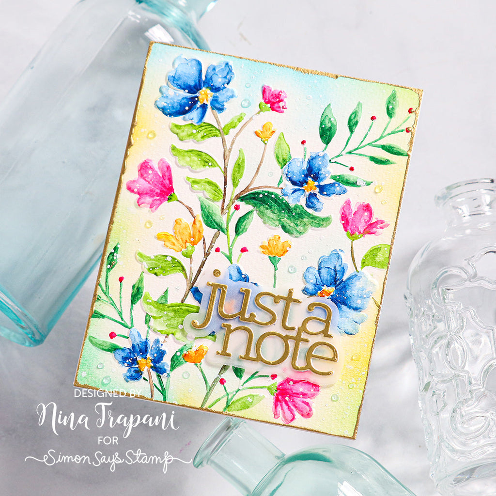 CZ Design Just a Note 2 Wafer Dies czd234c Celebrate Just a Note Card | color-code:ALT04