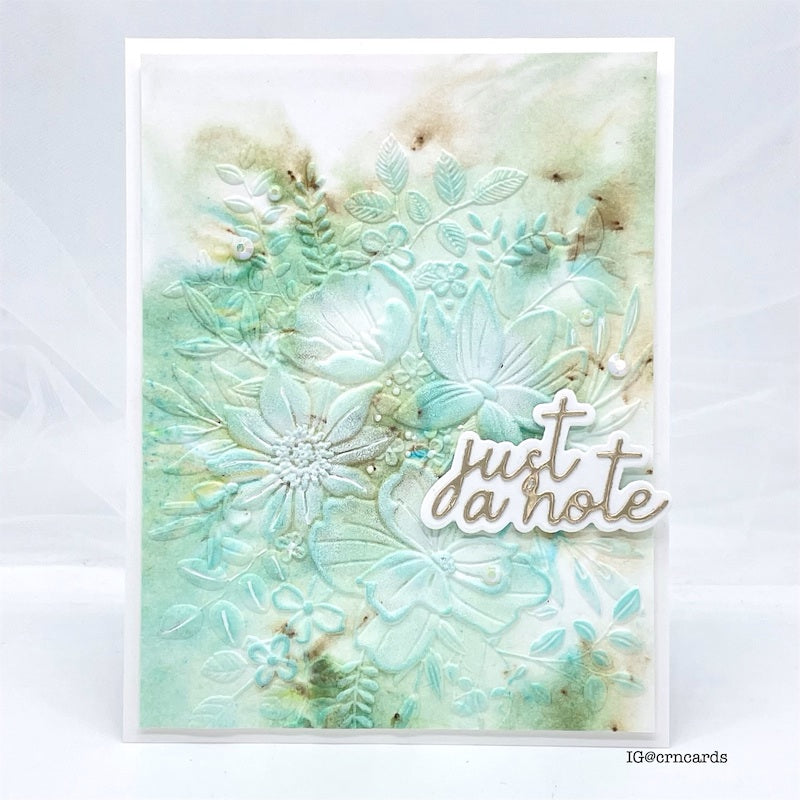 CZ Design Just A Note Wafer Dies czd202 Just A Note Card