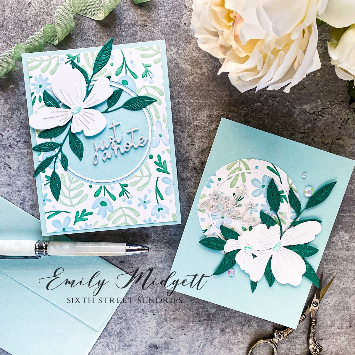 CZ Design Just A Note Wafer Dies czd202 Just A Note Cards | color-code:ALT02