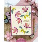 CZ Design Just A Note Wafer Dies czd202 Just A Note Floral Journal | color-code:ALT03