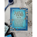 CZ Design Clear Stamps Just a Note Notes cz283c Celebrate Just a Note Card