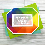 CZ Design Clear Stamps Just a Note Notes cz283c Celebrate Just a Note Card