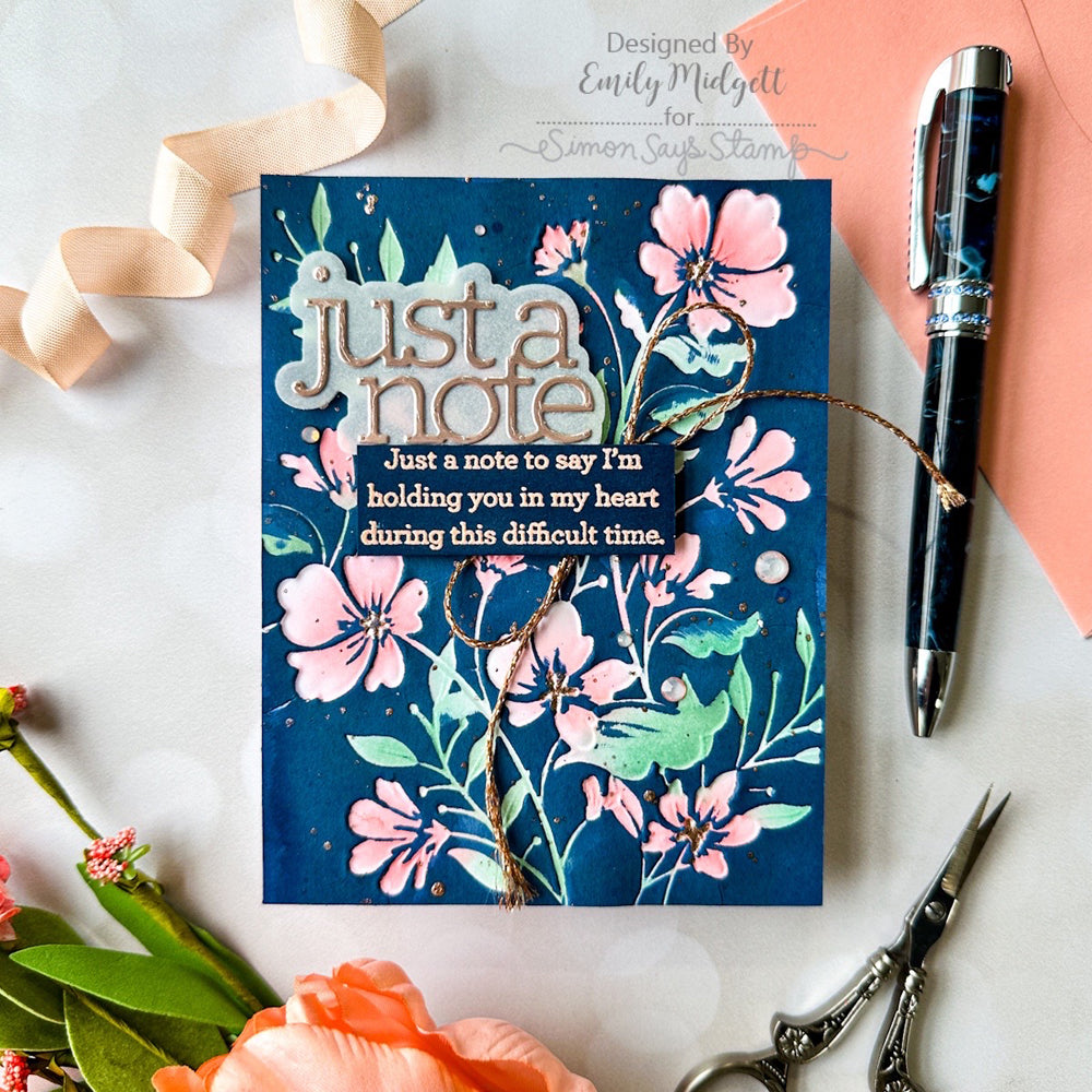 CZ Design Clear Stamps Just a Note Notes cz283c Celebrate Just a Note Card | color-code:ALT02