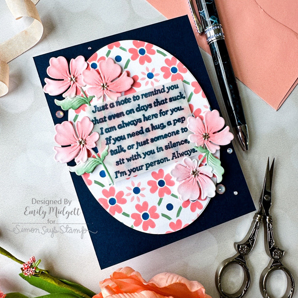 CZ Design Clear Stamps Just a Note Notes cz283c Celebrate Just a Note Card | color-code:ALT03