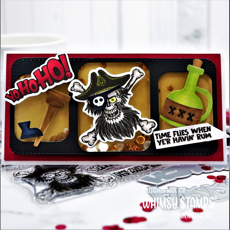 Whimsy Stamps Arrgh Accessories Dies WSD210 one eyed willie