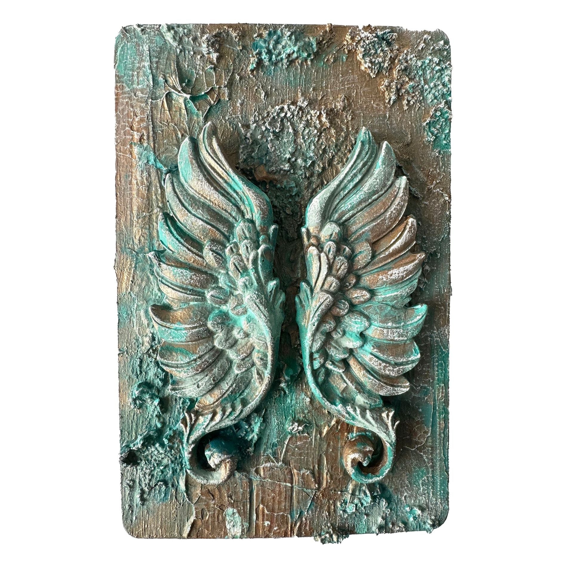 Stamperia Stone Clay Set k3p71 patina wings