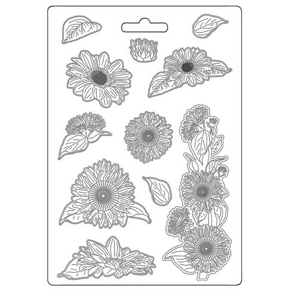 Stamperia Sunflower Art A4 Soft Mold k3pta4562